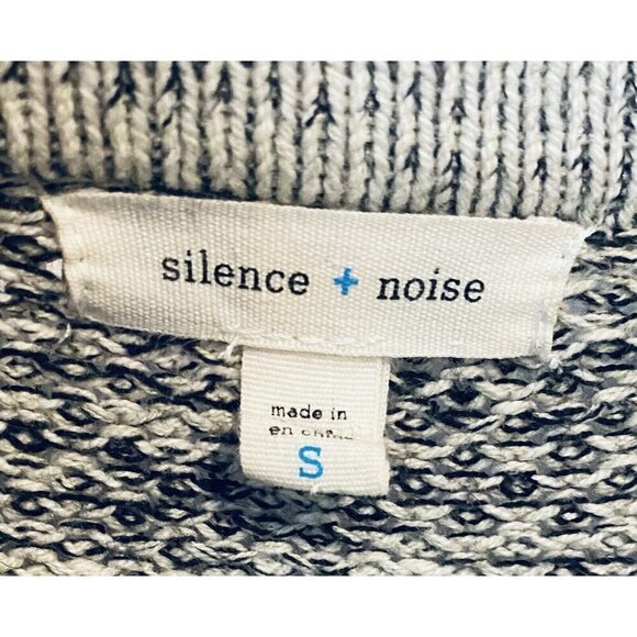 Urban Outfitters Silence + Noise Finish Line Sweater Womens Small Marled Black - Picture 6 of 9